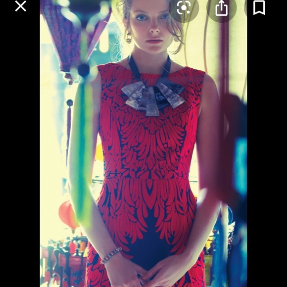 Vibrant Anthropologie embroidered Spice Tree dress - Picture 1 of 8